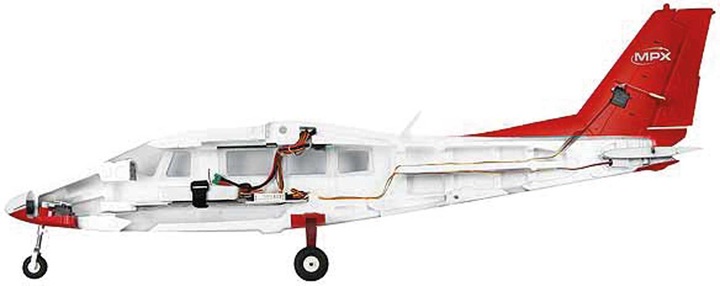Immagine prodotto Multiplex Partenavia P.68 1400mm motore elettrico modello plurimotore ARTF (Motore multiplo)