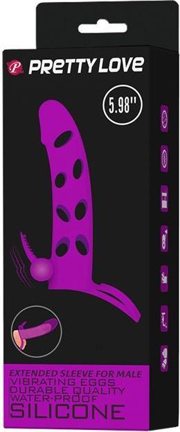 Productafbeelding Pretty Love Penishülle mit Klitorisstimulator