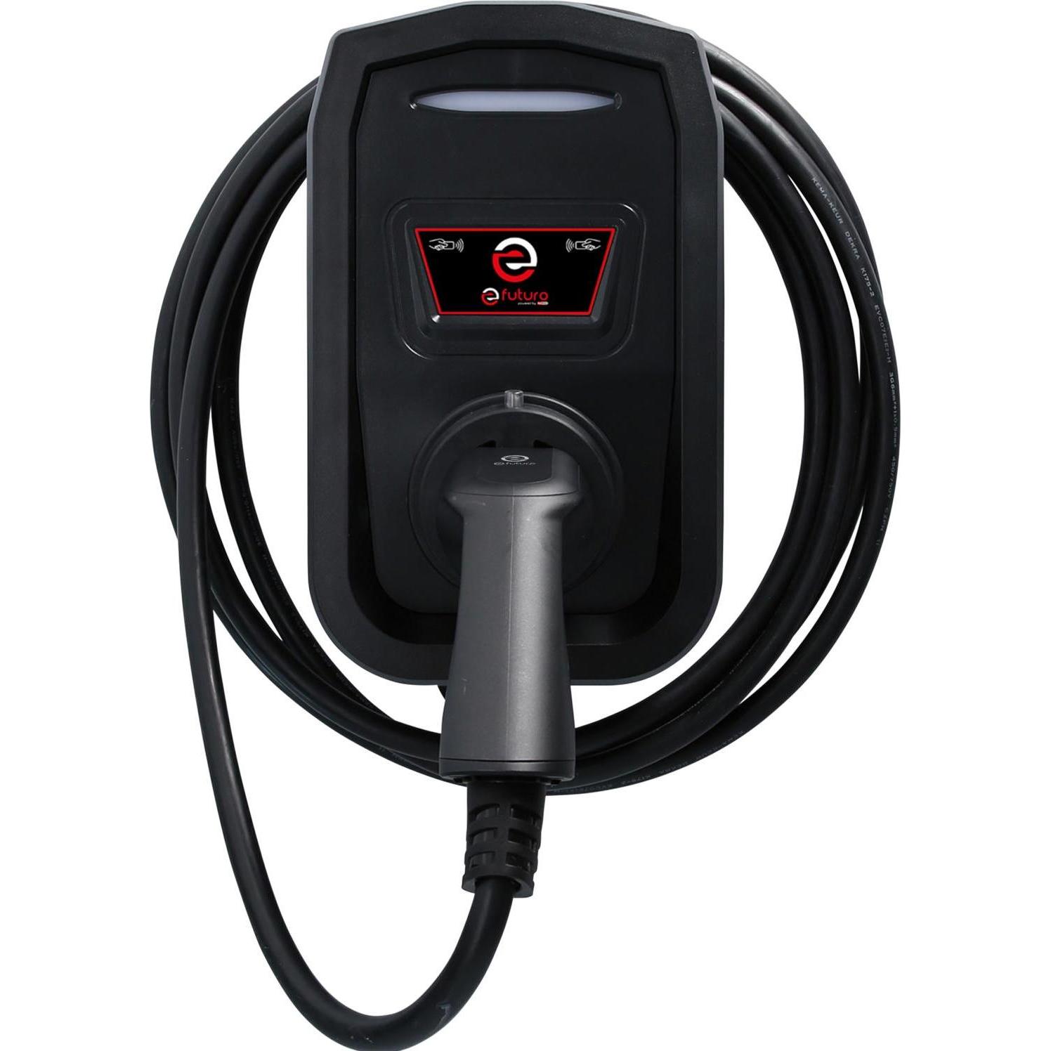 KS Tools, Elektroauto Ladestation, efuturo Wallbox mit Typ-2-Ladekabel, 3 Phasen (Typ 2, 22 kW, 32 A)
