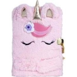 Astra, Quaderni + Bloc notes, Tagebuch mit Vorhängeschloss A5/80K Fluffy Unicorn (A5, Quadretti, Copertina rigida)