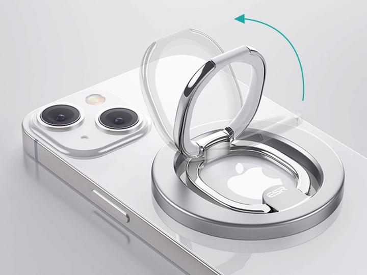 Actual product image ESR Halolock MagSafe ring stand for the phone - silver