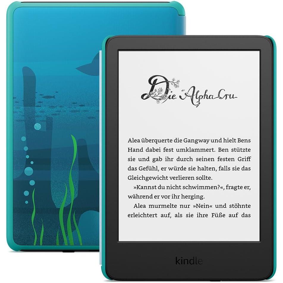 Amazon Kindle Kids Edition (6", 16 GB, Blau), eReader, Blau