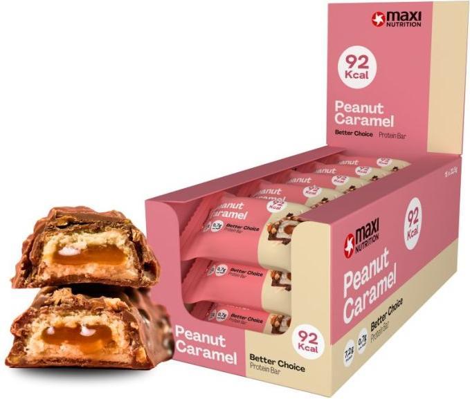 Actual product image Maxi Nutrition Riegel Better Choice Peanut Caramel, 15x 23g (15 pcs., 22.50 g)