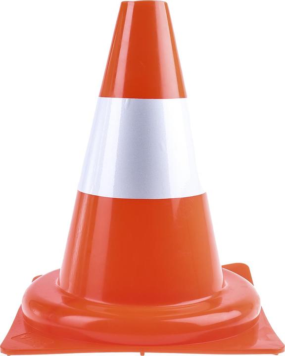 Produktbild RS PRO Orange Weiss PP Verkehrs-Leitkegel, H 300 mm