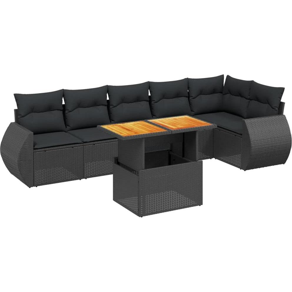 VidaXL, Gartenlounge, 10-tlg. Garten-Lounge-Set mit Kissen