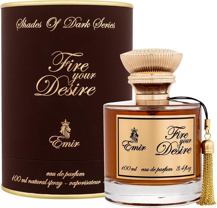 Actual product image Emir Shades Of Dark Series Fire Your Desire Unisex Eau de Parfum 100ml (Eau de parfum, 100 ml)