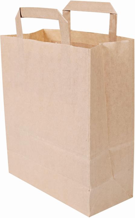 Produktbild Naturestar Papiertragetaschen Bio 320x220x270mm braun Kraftpapier VE=250 stück (1 Stück)