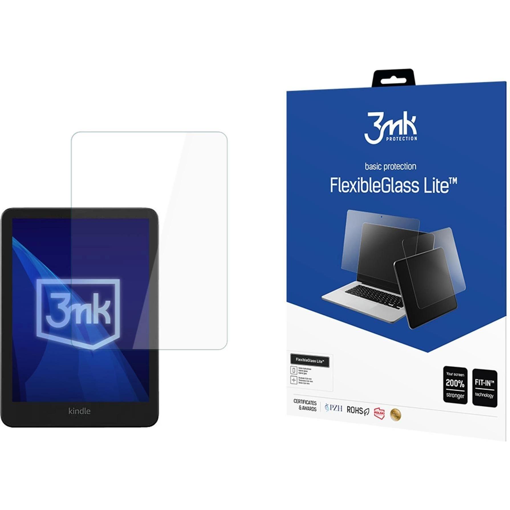 3MK hybridní sklo FlexibleGlass Lite pro Amazon Kindle Colorsoft/ Colorsoft SE, Accessori per eReader, Trasparente