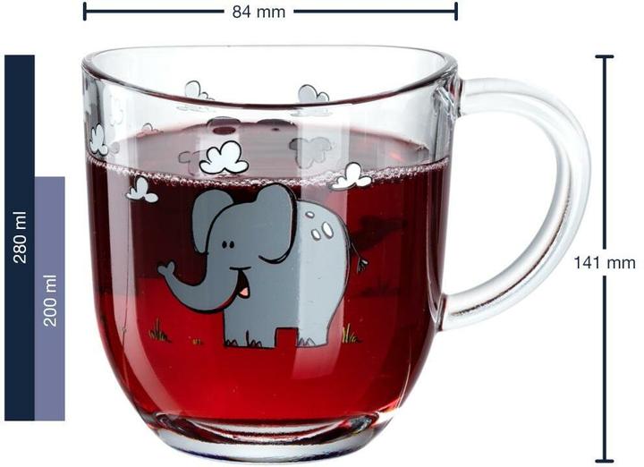 Actual product image Leonardo Cup elephant 6 pieces