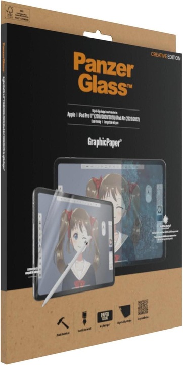 Productafbeelding PanzerGlass GraphicPaper Casefriendly AB (1 Stuk, iPad Pro 11 2020 (2e generatie), iPad Air 2020 (4e generatie), iPad Air 2022 (5e gen))