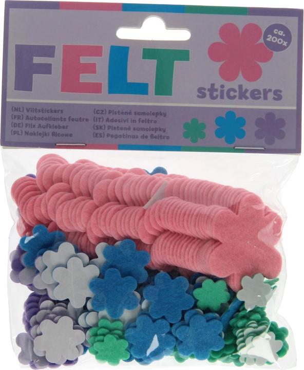 Wins Holland Felt stickers - flowers, 200 pcs.