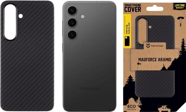 Actual product image Tactical MagForce Aramid Cover Black (Samsung Galaxy S24+)