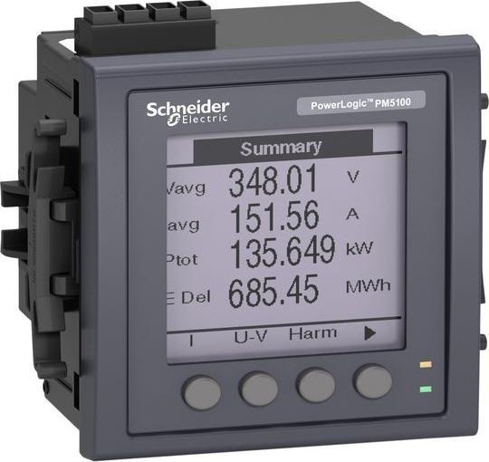 Image du produit Schneider Electric PM5100 Power Meter, Pulse/Serial Out,MID