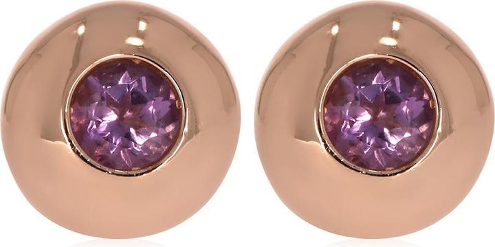 Produktbild Xen Ohrstecker mit Pink Amethyst ca. 0,60 ct. rosèvergoldet (925 Sterling Silber)