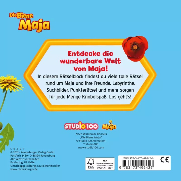 Immagine prodotto Ravensburger Maya l'ape: il mio puzzle pad (Tedesco, Studio 100 Media GmbH)