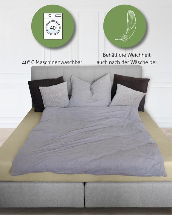 Immagine prodotto Aspero 2 x Bambus Spannbettlaken Macau (90-100 x 200 x 30 cm)