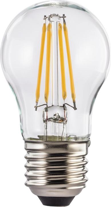 Immagine prodotto Xavax Filamento LED, E27, 470lm sostituisce 40W, lampada a goccia, bianco caldo, chiaro (E27, 4 W, 470 lm, 1 x, E)
