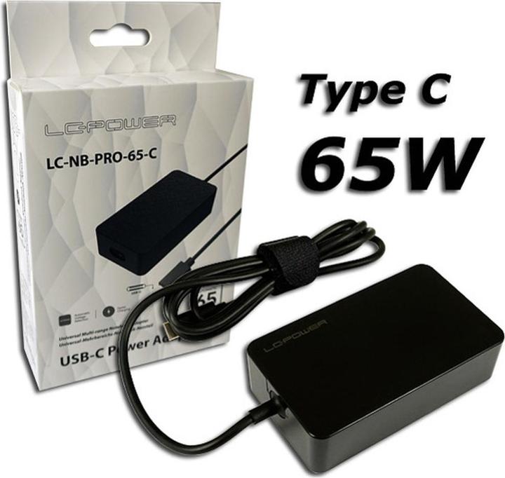 Produktbild LC-Power Notebook Netzteil LC-NB-PRO-65-C 65W 18,5-20V (65 W)