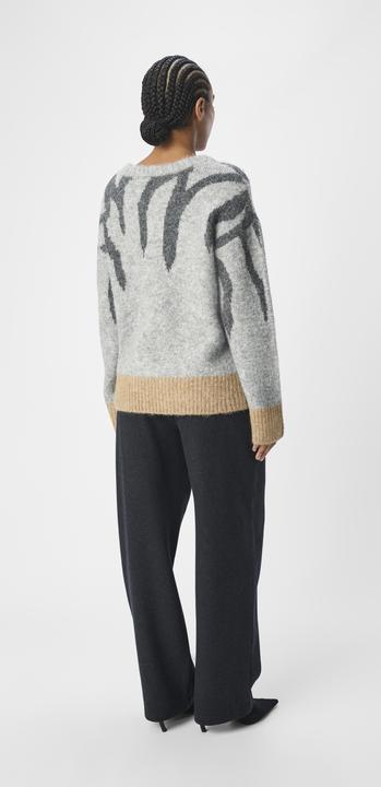 Produktbild Object Gemusterter Strickpullover (L)