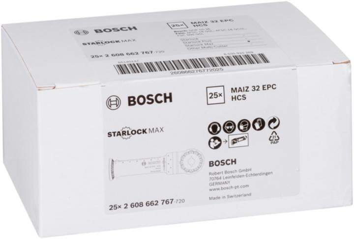 Image du produit Bosch Professional Zubehör Lame de scie plongeante HCS MAIZ 32 EPC Wood, 80 x 32 mm, lot de 1