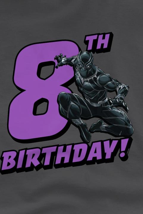 Produktbild Black TShirt 8 Geburtstag (152, 158)
