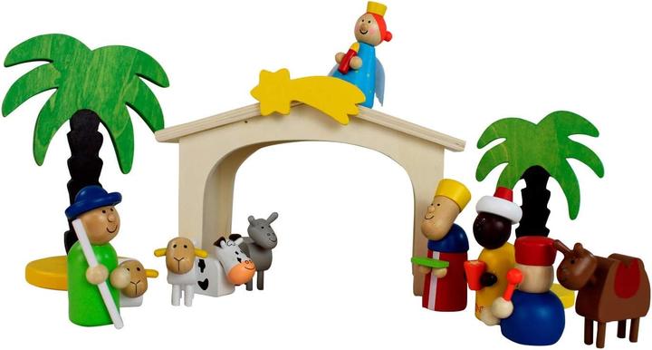 Produktbild Inware Weihnachtskrippe aus Holz