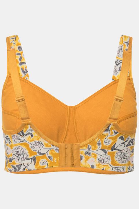 Actual product image Ulla Popken Floral Relief Bra (90 E)