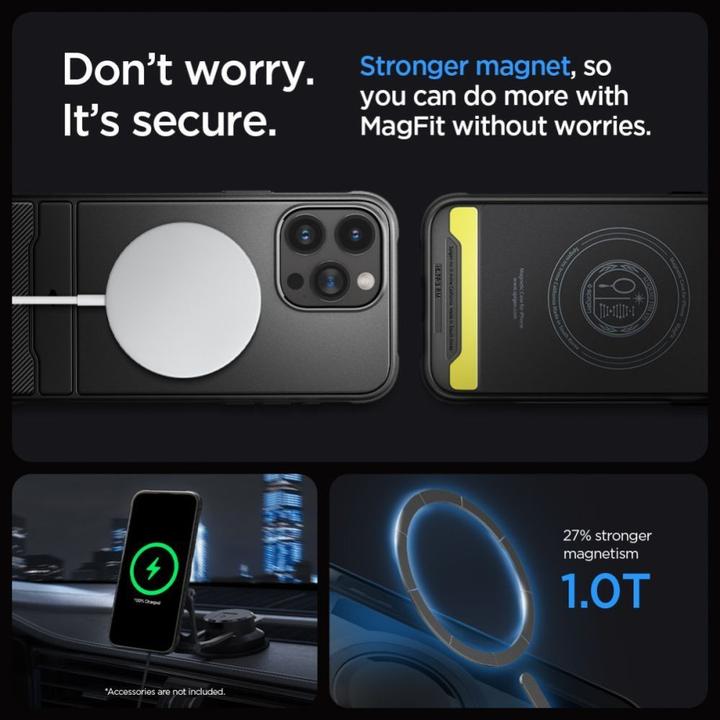 Produktbild Spigen Rugged Armor MAG iPhone 15 Pro Max 6,7" Magsafe czarny/matte black ACS06561 (Apple iPhone 15 Pro Max)