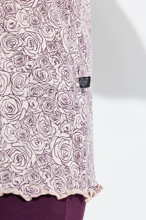 Produktbild Ulla Popken Pyjama, Rosen, Raffung, 3/4-Hose, Taschen, ärmellos (54)