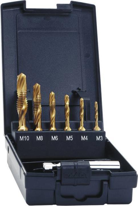 Actual product image Exact SGE-Bit HSSG Combi-Tool Set TIN M3-M10