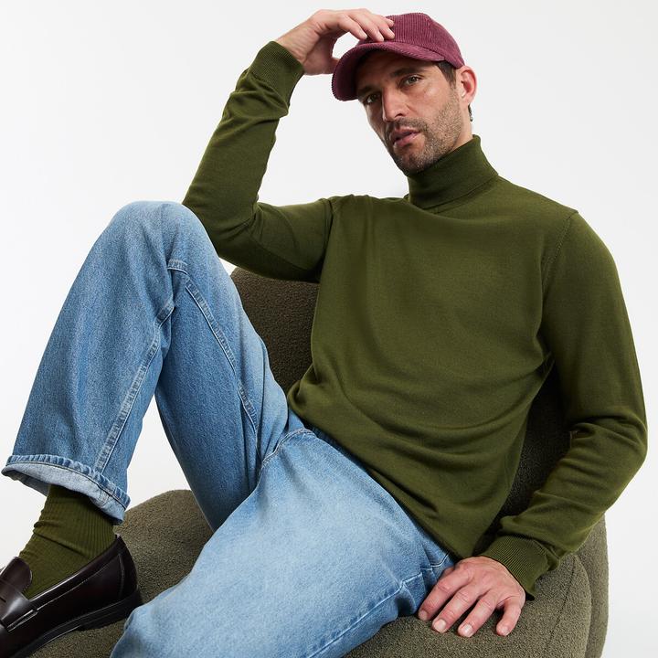 Produktbild La Redoute Collections Rollkragenpullover aus 100% Merinowolle (XL)