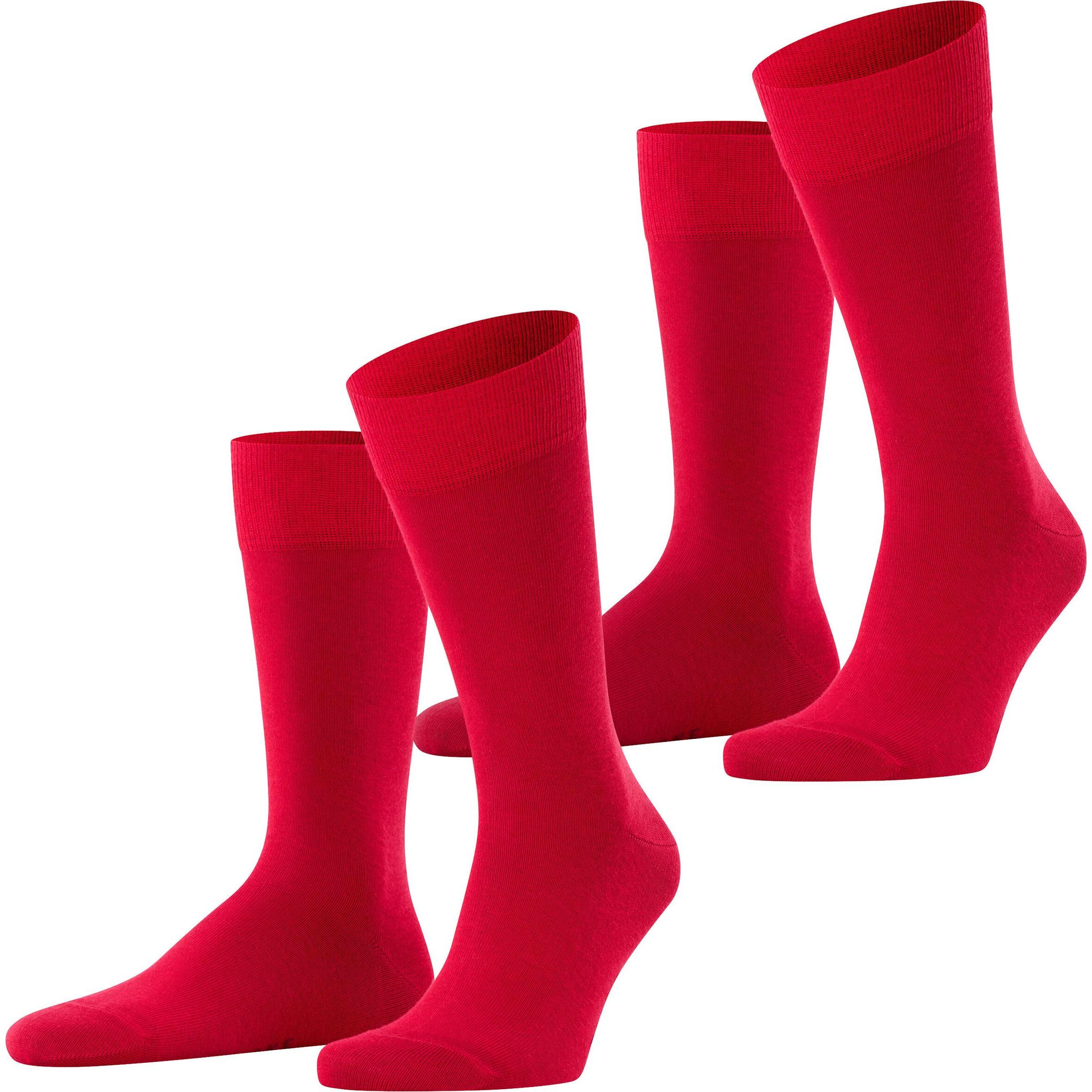 Falke, Herren, Socken, Happy SO, Rot, (Einzelpack, 43 - 46)