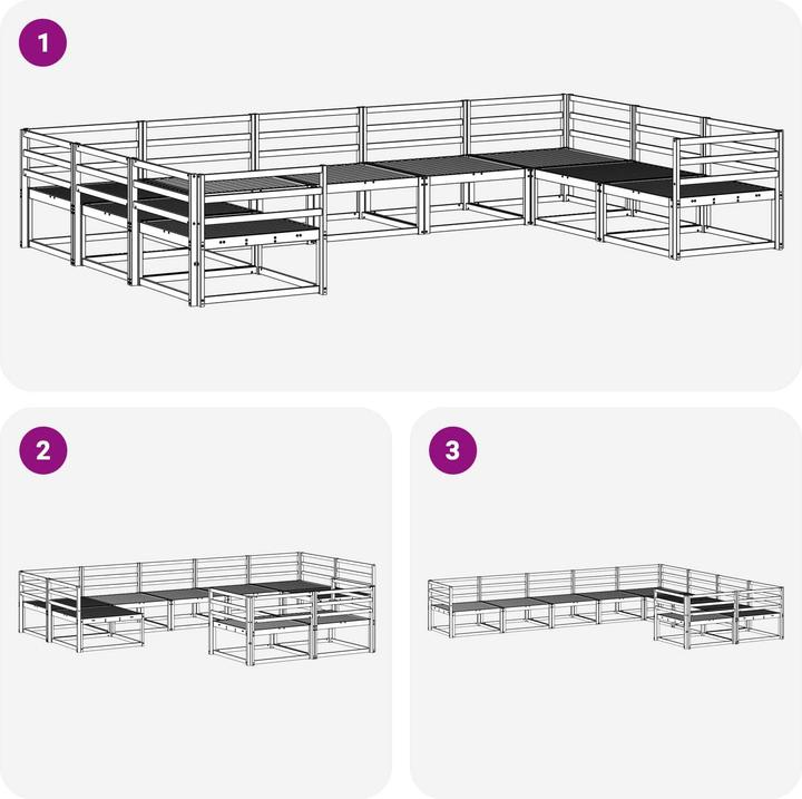 Produktbild vidaXL Outdoor-Sofagarnitur
