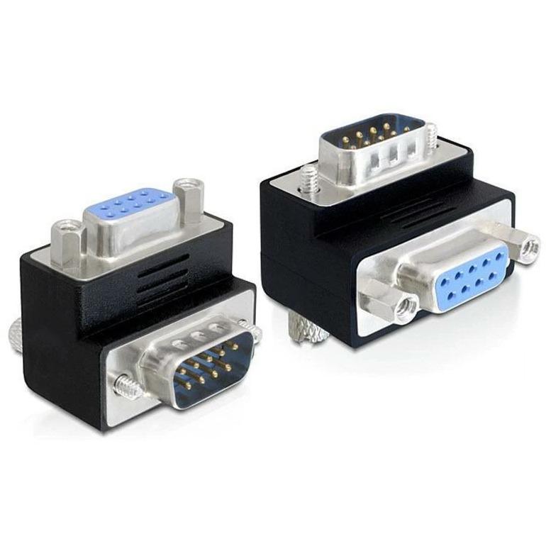 Delock Winkeladapter270ø seriell DB9 Bu-St, Schnittstellenkabel