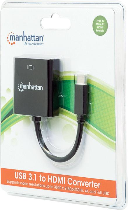 Actual product image Manhattan USB to HDMI (USB 3.1, 4.50 cm)