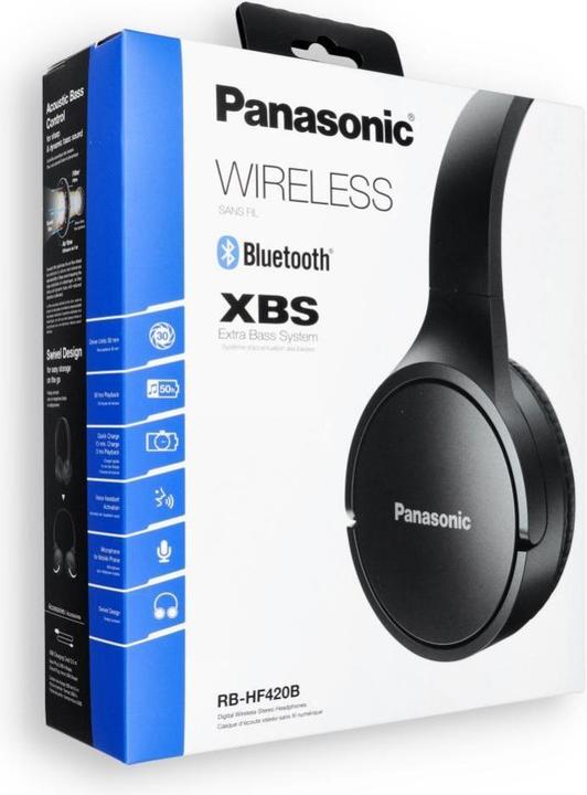 Immagine prodotto Panasonic RB-HF420BE (Nessuna cancellazione del rumore, 50 h, Senza fili)
