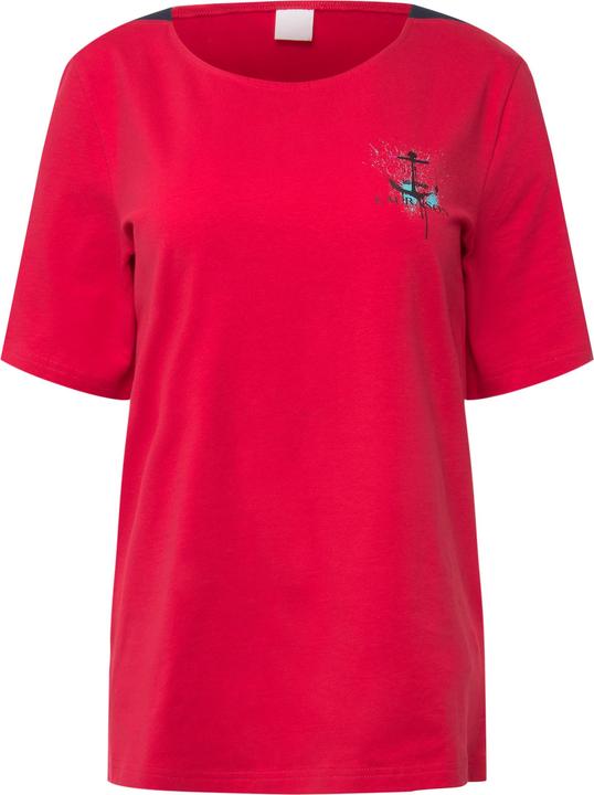 Actual product image Laurasøn Stripe Insert Short Sleeve Boat Neck Tee (XL)