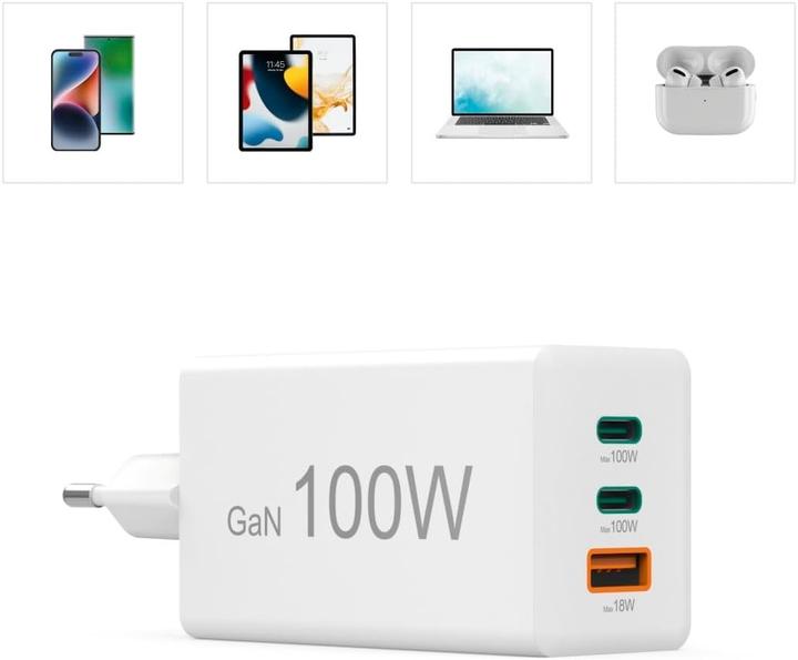 Actual product image Hama GaN fast charger (100 W)