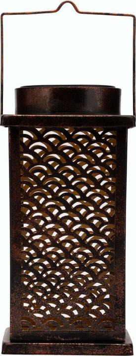 Pauleen Lantaarn Solar Sunshine Stunner, Buiten, Brons/Goud Metaal (12 x 12 x 25 cm, 1 x)