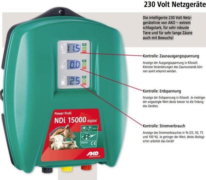 Actual product image AKO Power Profi NDi 15000 D Electric Fencer
