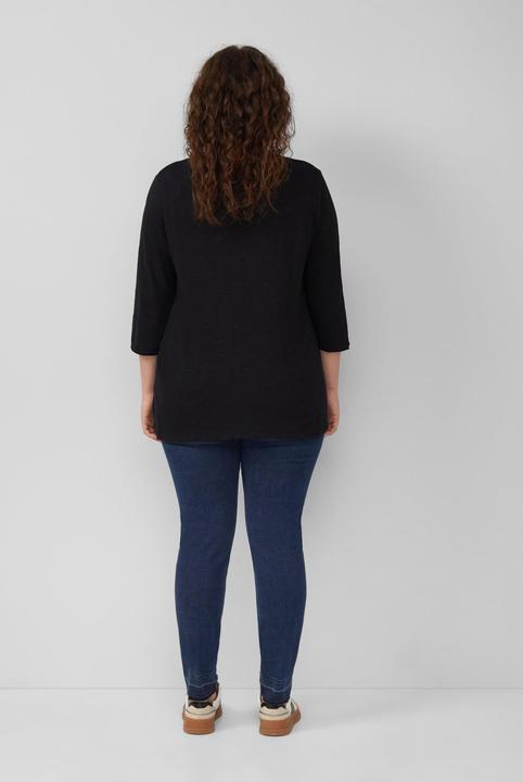 Actual product image S.Oliver T-Shirt Shirt mit Flammgarnstruktur und 3/4-Ärmeln (52)