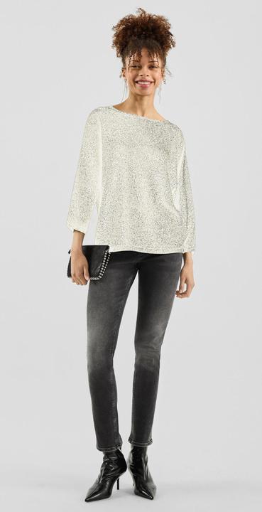 Produktbild s.Oliver Strickpullover Pullover in Glitzeroptik mit Fledermausärmeln (M)