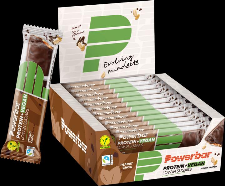 Immagine prodotto Powerbar Proteine Plus a basso contenuto di zuccheri Vegan (Arachide, Cioccolato, 1 pz., 504 g)