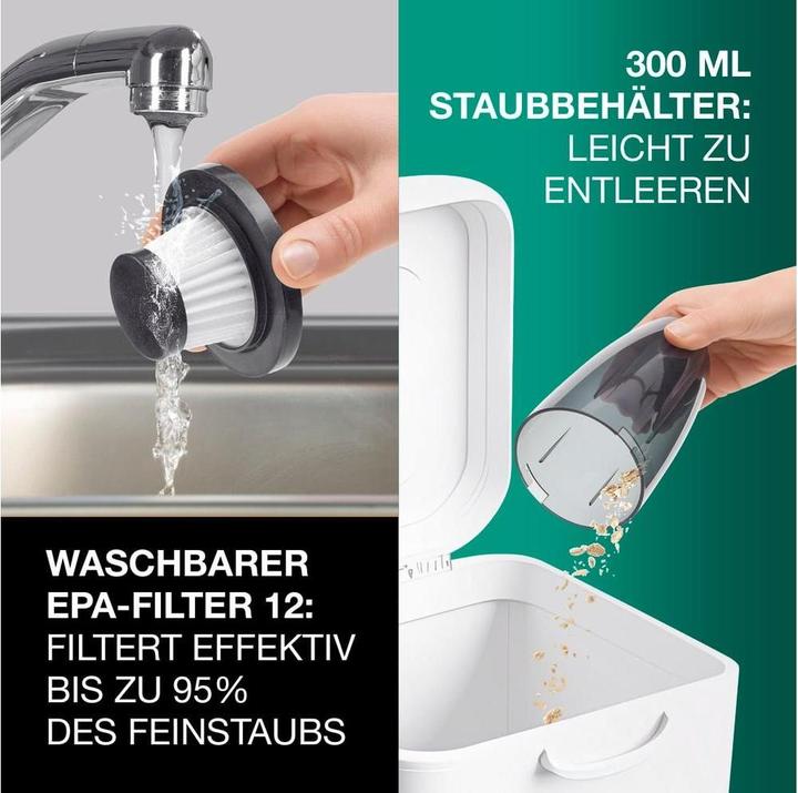 Produktbild Easymaxx Akku-Handsauger mit Kompressor 11.1 V, Schwarz