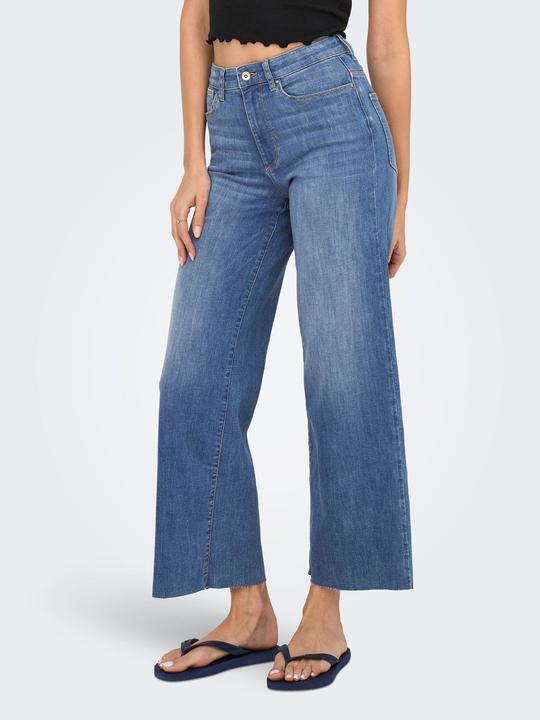 Actual product image Only ONLANN-MADISON Hohe Taille Verkürzt Jeans Jeans mit weitem Bein (32)