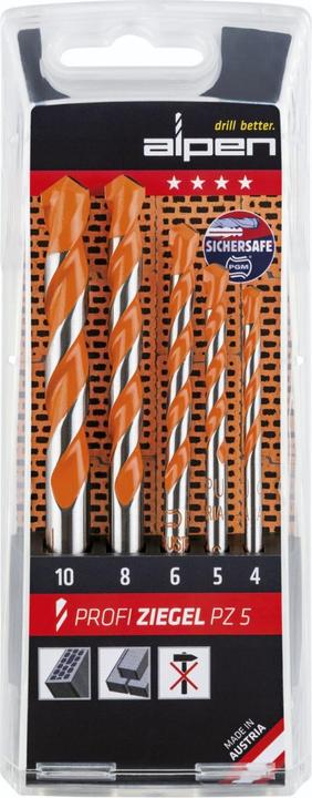 Produktbild Alpen Ziegelbohrer-Set 5teilig 4 mm (10 mm)