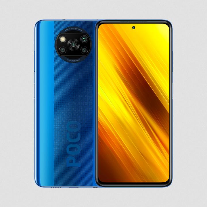 Image du produit Xiaomi Poco X3 (128 Go, Bleu cobalt, 6.67", Double SIM hybride, 4G)