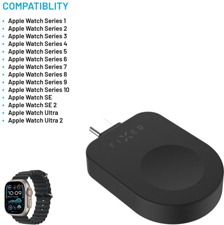 Produktbild Fixed USB-C Apple Watch Ladeadapter (2.50 W)