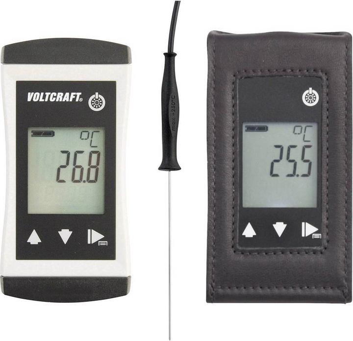 Actual product image Voltcraft Waterproof universal thermometer with fixed Pt1000 insertion probe (Ø 1.5mm) incl.