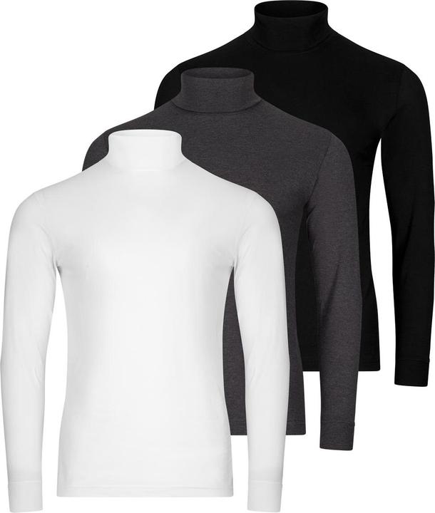 Produktbild Ragman 3er Pack Basic Rollkragenshirt (M)